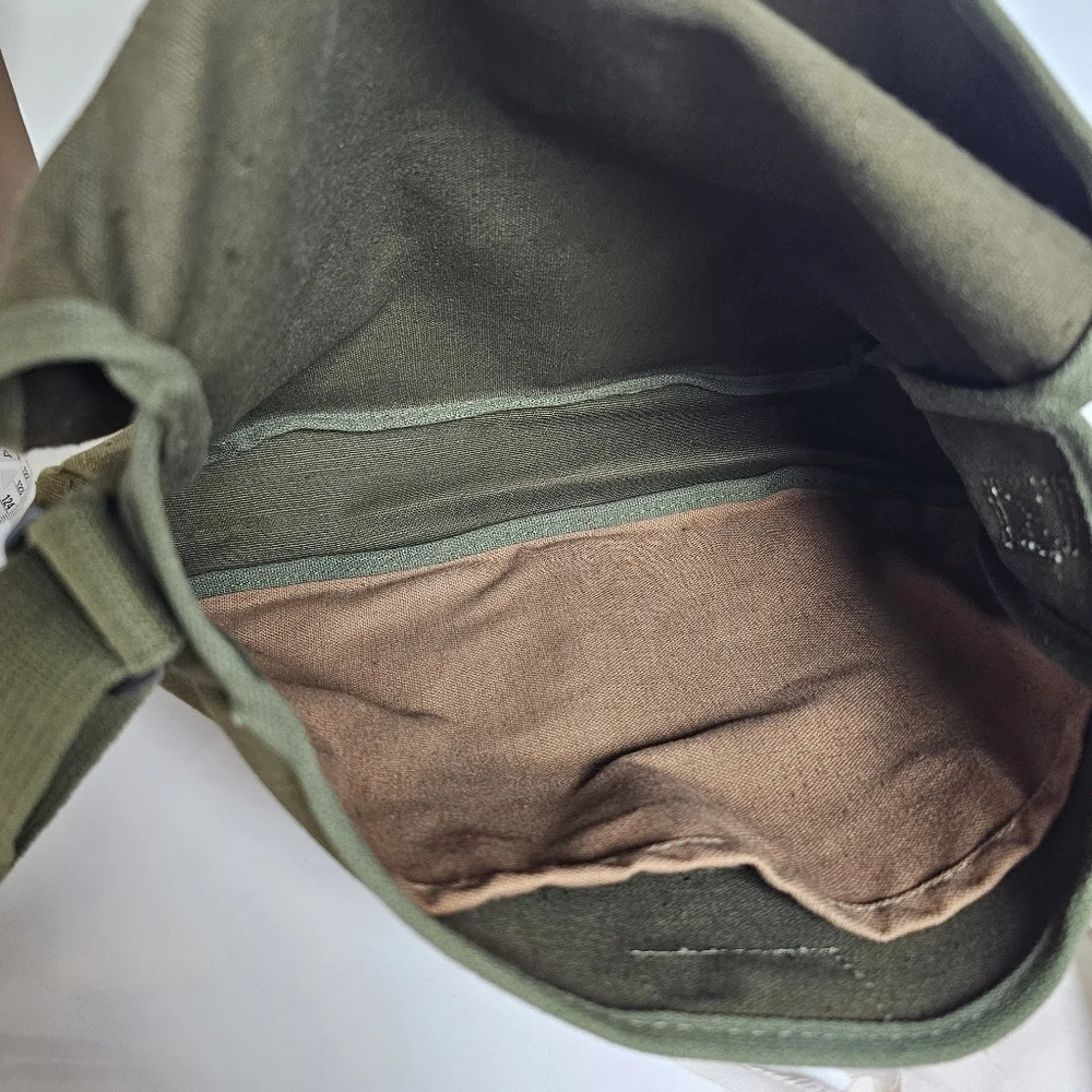 Vtg Kumfort Utility BSG by Byer Mfg Co Orono Maine US - Olive Green Canvas Bag